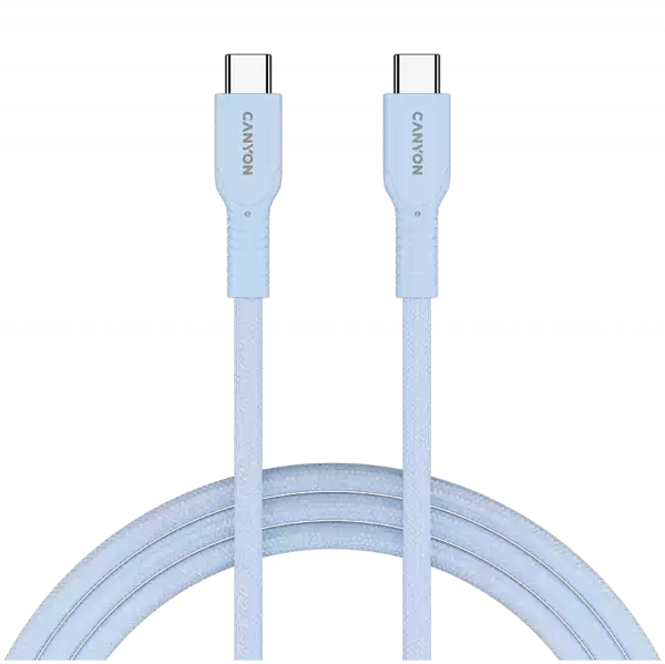 CANYON cable OnWire 60CL C-C 60W COLOR Braided 1m Light Blue CANYON cable OnWire 60CL C-C 60W COLOR Braided 1m Light Blue