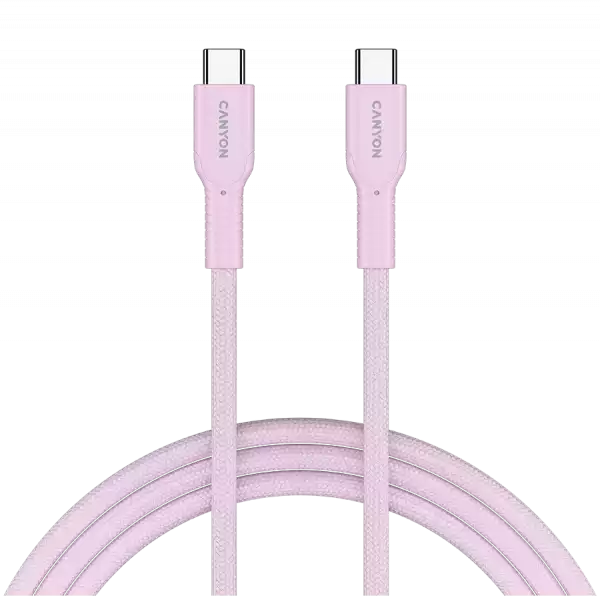 CANYON cable OnWire 60CL C-C 60W COLOR Braided 1m Pink CANYON cable OnWire 60CL C-C 60W COLOR Braided 1m Pink