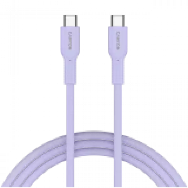 CANYON cable OnWire 60CL C-C 60W COLOR Braided 1m Purple