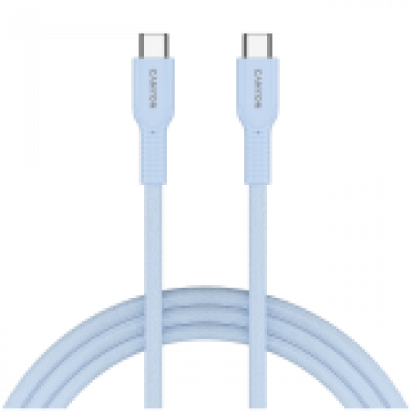 CANYON cable OnWire 60CL C-C 60W COLOR Braided 1m Light Blue
