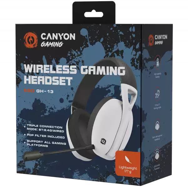 CANYON headset EGO GH-13 White CANYON headset EGO GH-13 White