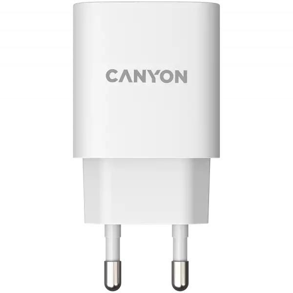 CANYON charger H-20-04 PD 20W QC 3.0 18W USB-A USB-C White
