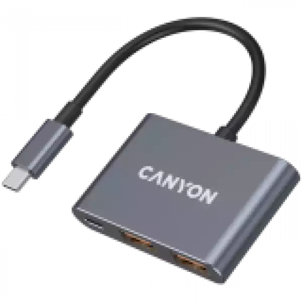 CANYON hub DS-3 3in1 USB-C Dark Grey CANYON hub DS-3 3in1 USB-C Dark Grey
