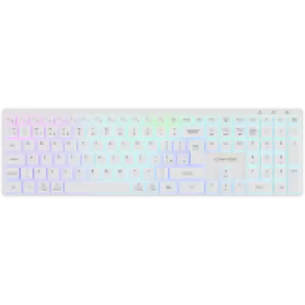 CANYON keyboard HKB-W11 UK/US RGB Dual Mode Wireless White