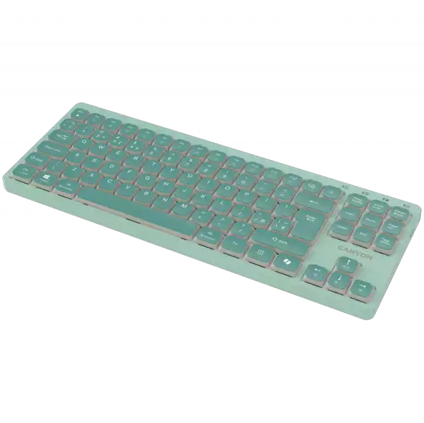 CANYON Keyboard OnType 10 Low Profile EN Wired Grey