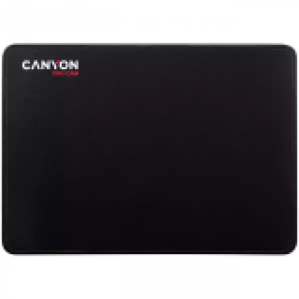 CANYON MP-4, Mouse pad,350X250X3MM,Multipandex,fully black with our logo (non gaming),blister cardboard