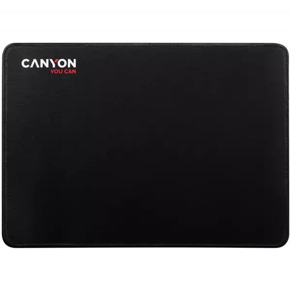 CANYON MP-4, Mouse pad,350X250X3MM,Multipandex,fully black with our logo (non gaming),blister cardboard