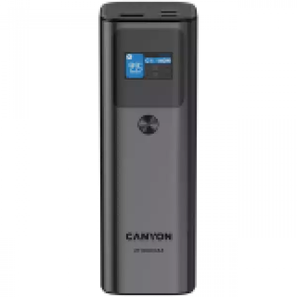 CANYON power bank PB-2010 TFT 27000 mAh 97.2Wh PD140W QC 3.0 Dark Grey