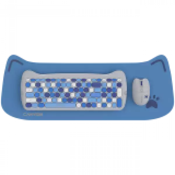 CANYON HSET-W6 EN Keyboard+Mouse Kitty Edition AAA+АА Wireless Blue