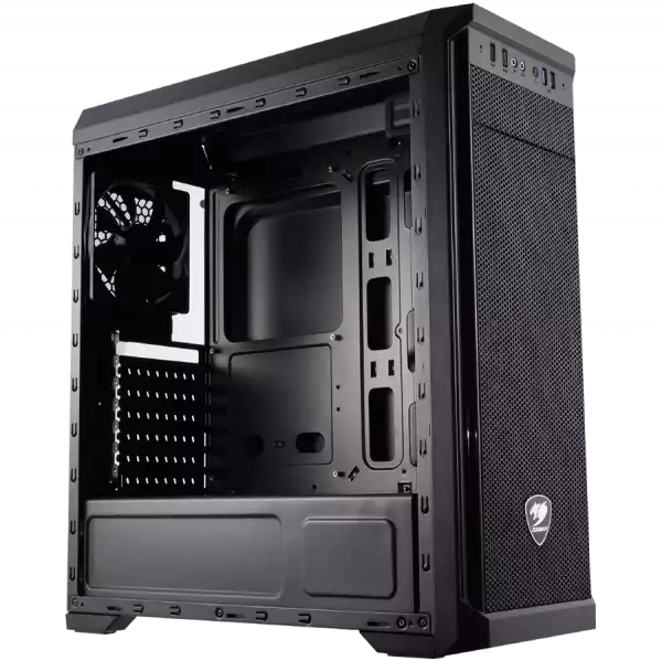 Chassis COUGAR MX330, Mid-Tower, Mini-ITX/Micro ATX/ATX, Dimension (WxHxD)-195x473x427(mm), Max. Graphic Cards Length-350mm, Max. CPU Cooler Height-155mm, Water cooling support, USB3.0 x 2/USB2.0 x 2/Mic x 1/Audio x 1