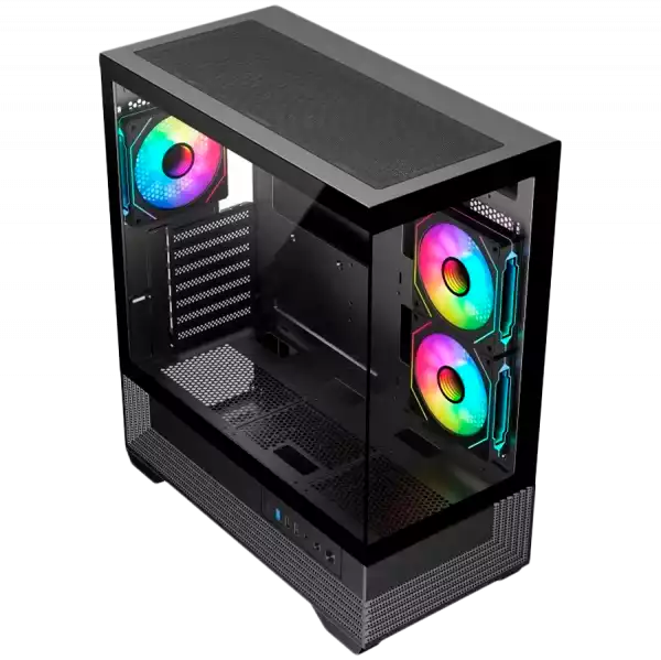Chassis V-GAMING DARK REAPER VG-DR3F USB3.0 USB2.0 Type C without PSU Black