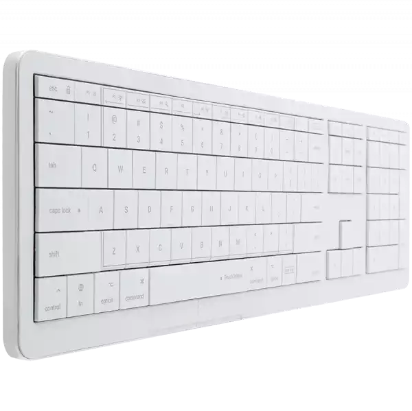 CLEVETURA CLVX 1 Touch-On-Keys AI Wireless Keyboard, ANSI US Mac layout, Scissor Switches, Aluminum Chassis, Interactive RGB, Mac/iPad/AppleTV/PC support CLEVETURA CLVX 1 Touch-On-Keys AI Wireless Keyboard, ANSI US Mac layout, Scissor Switches, Aluminum Chassis, Interactive RGB, Mac/iPad/AppleTV/PC support