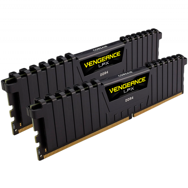 Corsair 16GB (2 x 8GB) DDR4 DRAM 3600MHz C20-23-23-43 Vengeance LPX AMD Ryzen Memory Kit - Black