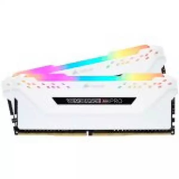 Corsair 32GB (2 x 16GB) DDR4 DRAM 3200MHz C16-18-18-36 Vengeance RGB PRO Memory Kit - White Corsair 32GB (2 x 16GB) DDR4 DRAM 3200MHz C16-18-18-36 Vengeance RGB PRO Memory Kit - White