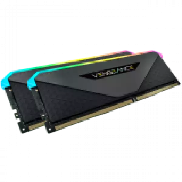 Corsair DDR4, 3600MHz 16GB 2x8GB DIMM, Unbuffered, 18-22-22-42, XMP 2.0, VENGEANCE RGB RT Heatspreader, RGB LED, 1.35V, for AMD Ryzen
