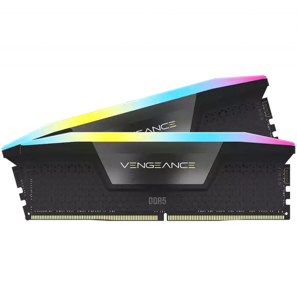 CORSAIR VENGEANCE RGB 32GB 2x16GB DDR5 6000MHz DIMM Unbuffered 36-39-39-76 STD PMIC XMP 3.0 Black Heatspreader Black PCB 1.35V CORSAIR VENGEANCE RGB 32GB 2x16GB DDR5 6000MHz DIMM Unbuffered 36-39-39-76 STD PMIC XMP 3.0 Black Heatspreader Black PCB 1.35V