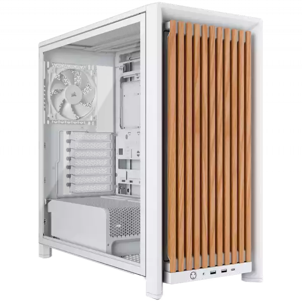 Corsair FRAME 4000D RS Wood Mid-Tower, White/Oak