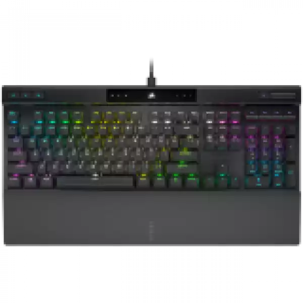 Corsair K70 RGB PRO Mechanical Gaming Keyboard, Backlit RGB LED, CHERRY MX Red, Black, Black PBT Keycaps