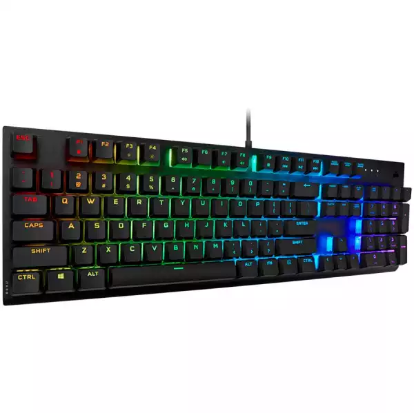 CORSAIR K60 RGB PRO Mechanical Gaming Keyboard Backlit RGB LED CHERRY VIOLA Black