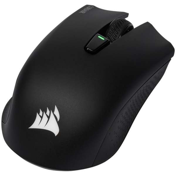 CORSAIR HARPOON RGB WIRELESS, Wireless Rechargeable with SLIPSTREAM, Black, Backlit RGB LED, 10000 DPI, Optical