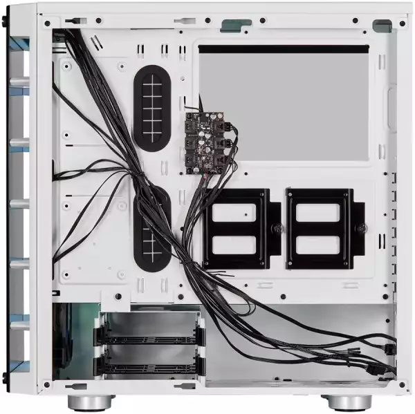 Corsair iCUE 220T RGB Airflow Tempered Glass Mid-Tower Smart Case, White