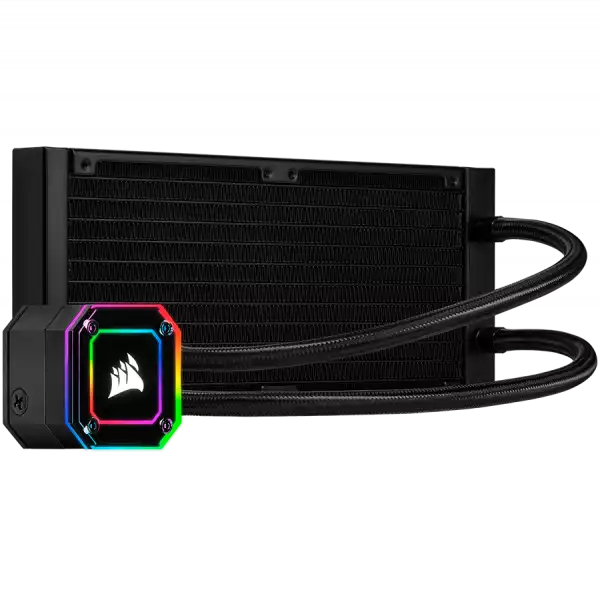CORSAIR iCUE H100i ELITE CAPELLIX Liquid CPU Cooler, 240mm Radiator, Dual 120mm ML RGB PWM Fans, Intel:LGA1700 (with separate bracket)/LGA1200/LGA115X/LGA20XX, AMD: AM5/AM4/sTRX4/sTR4, 5Y warranty, black