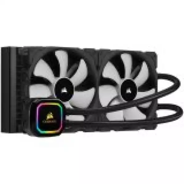 CORSAIR iCUE H115i RGB PRO XT, 280mm Radiator, Dual 140mm PWM Fans, Software Control, Liquid CPU Cooler