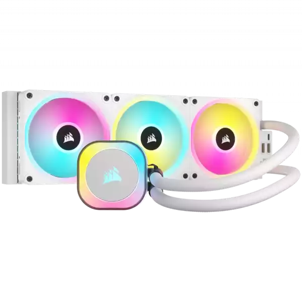 CORSAIR iCUE LINK H150i RGB White AIO, 360mm Radiator, Liquid CPU Cooler
