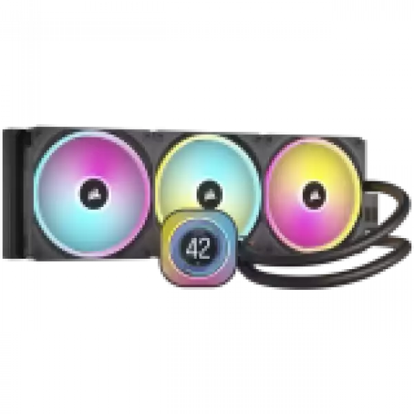CORSAIR iCUE LINK H170i LCD AIO, 420mm Radiator, Liquid CPU Cooler, 457mm x 140mm x 27mm radiator