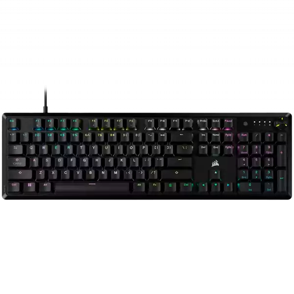 Corsair K70 CORE RGB Mechanical Gaming Keyboard — Black, Backlit RGB LED, MLX Red linear switches