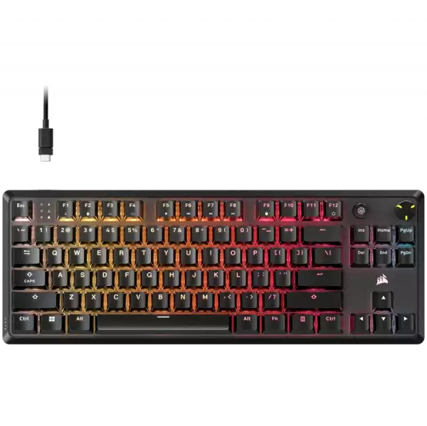 Corsair K70 CORE TKL, Gaming Keyboard, MLX RED, Black
