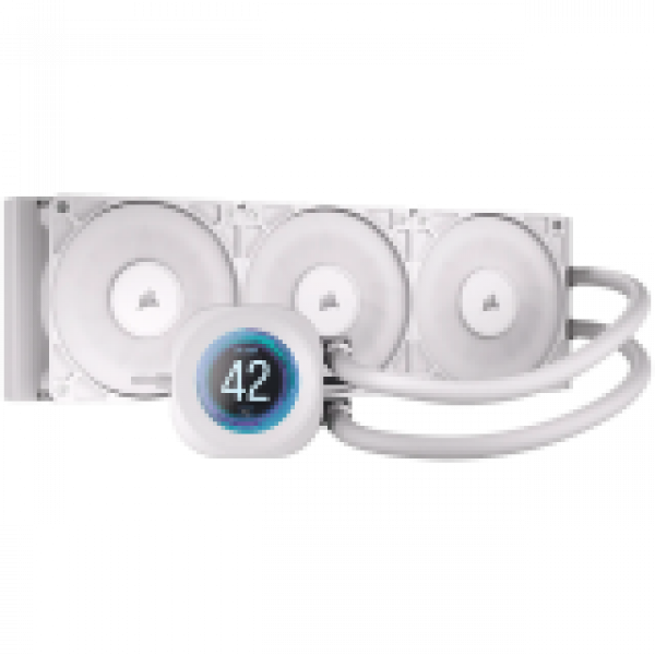 CORSAIR NAUTILUS 360 LCD White, 360mm Radiator, Liquid CPU Cooler CORSAIR NAUTILUS 360 LCD White, 360mm Radiator, Liquid CPU Cooler