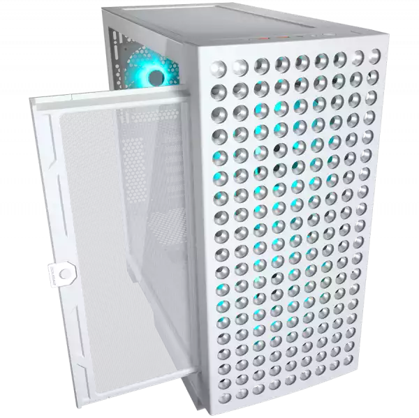 COUGAR AIRFACE ECO RGB PC Case, Mid Tower, White