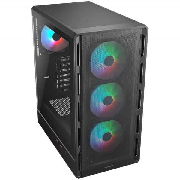COUGAR AIRFACE PURE RGB PC Case, Mid Tower, Black