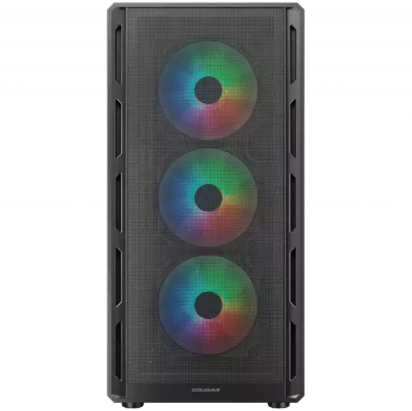COUGAR AIRFACE PURE RGB PC Case, Mid Tower, Black