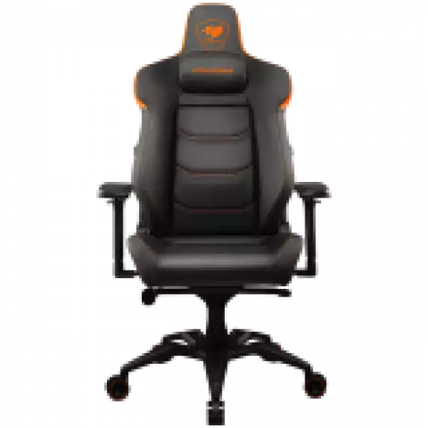 COUGAR Armor EVO, Gaming Chair, Integrated 4-way lumbar support, Magnetic neck pillow memory foam, Breathable PVC leather, Full steel frame for sturdy support, 4D adjustable armrest, 5-star base and extra-size wheels, Support up to 160kg