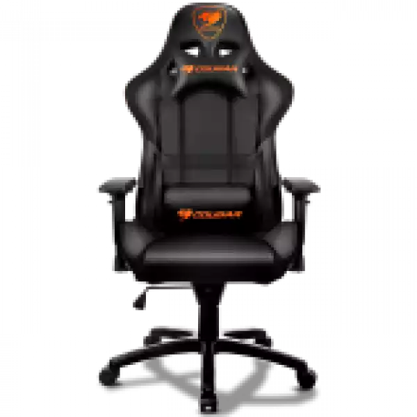 COUGAR Armor Gaming Chair Black, Piston Lift Height Adjustment,180º Reclining,Adjustable Tilting Resistance,3D Adjustable Arm Rest,Full Steel Frame,Ultimate Quality: Class 4 Gas Lift Cylinder