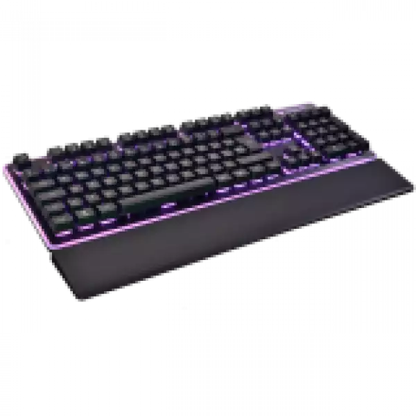 COUGAR Core, Hybrid Mechanical Gaming Keyboard (20 Million Keystrokes), 8 backlight effects, 19 Anti-ghosting keys, 140(L) X 448(W) X 43(H) mm, 0.8kg, Palmrest