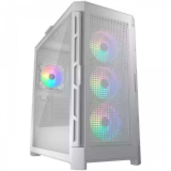 COUGAR DUOFACE PRO RGB PC Case, Mid Tower, White