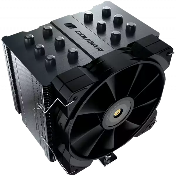 COUGAR Forza 85, 6 Heat pipes, Nickel Plated Copper Base, 1x MHP120 Fan, Screwdriver Included, Elegant Pipe Caps, 85x135x160mm, Intel LGA 115X/1366/1200/1700/1851/2011/2066, AMD AM5/AM4/FM2/FM1/AM3+/AM3/AM2+/AM2