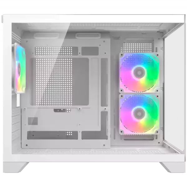 COUGAR FV150 Mini RGB PC Case, Mid tower, White