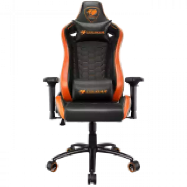 COUGAR OUTRIDER S, Gaming Chair, Body-embracing High Back Design, Premium PVC Leather, Head and Lumbar Pillow, 180º Reclining, Full Steel Frame, 4D Adjustable Armrest, Class 4 Gas Lift Cylinder