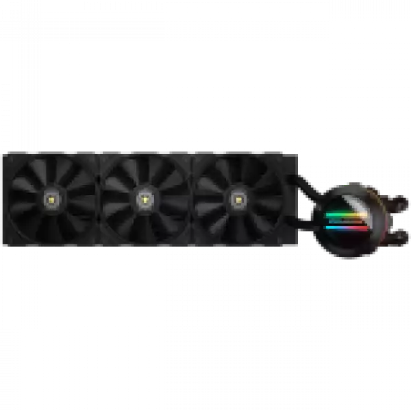 COUGAR Poseidon GT 360 AIO, 3x Cougar MHP 120mm 2000rpm PWM Fans, ARGB Lighting with Infinity Mirror, Rotatable Pump Head, ZrO₂ Pump Bearing, Intel LGA 115X/1366/1200/1700/2011/2066, AMD TR4/TRX4/AM5/AM4/FM2/FM1/AM3+/AM3/AM2+/AM2