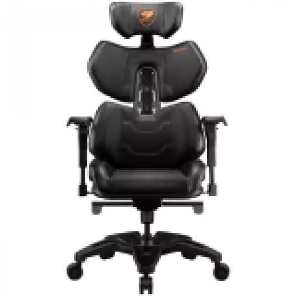 COUGAR TERMINATOR, Gaming Chair, Lumbar Support design, Ventilated Backrest design, Flexible PAFRP backrest, Hyper-Dura leatherette, Fully costumizable and adjustable design