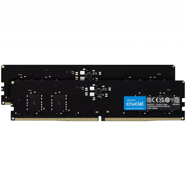 Crucial 16GB Kit (2x8GB) DDR5-5600 UDIMM CL46 (16Gbit)