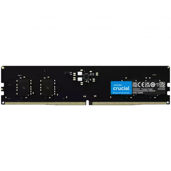 Crucial 32GB DDR5-5600 UDIMM CL46 (16Gbit) Tray Crucial 32GB DDR5-5600 UDIMM CL46 (16Gbit) Tray