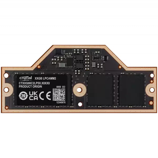 Crucial 32GB LPCAMM2 LPDDR5X-7500 memory
