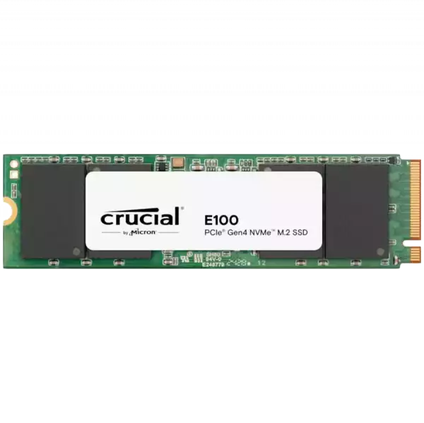 Crucial E100 1TB PCIe Gen4 2280 NVMe M.2 SSD (Tray)
