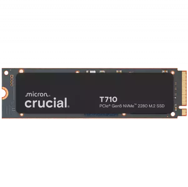 CRUCIAL T710 1TB PCIe Gen5 NVMe M.2 2280 SSD up to 14900 MB/s read and 13700 MB/s write