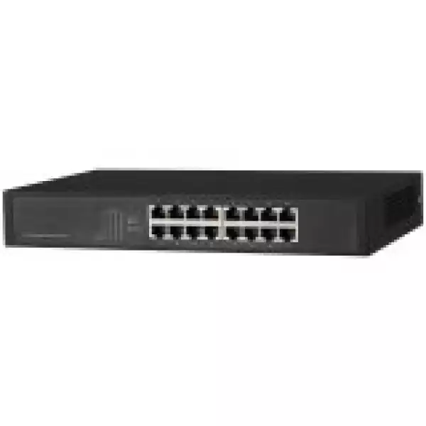Dahua 16-Port 10/100/1000 Layer 2 unmanaged Switch, switch capacity 32G, packet forwarding rate 23.8Mpps, AC 240V